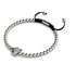 Renard de cristal | Argent | Noir | Bracelet Charmballa en macramé